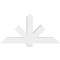 Ekena Millwork Kennewick Architectural Grade PVC Gable Bracket, 60"W x 30"H x 6"D x 6"F, 12/12 Pitch GBP060X30X0606KEN00 - alternate 2